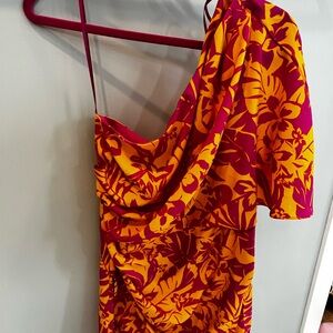 DO+BE Pink and Yellow Floral Dress